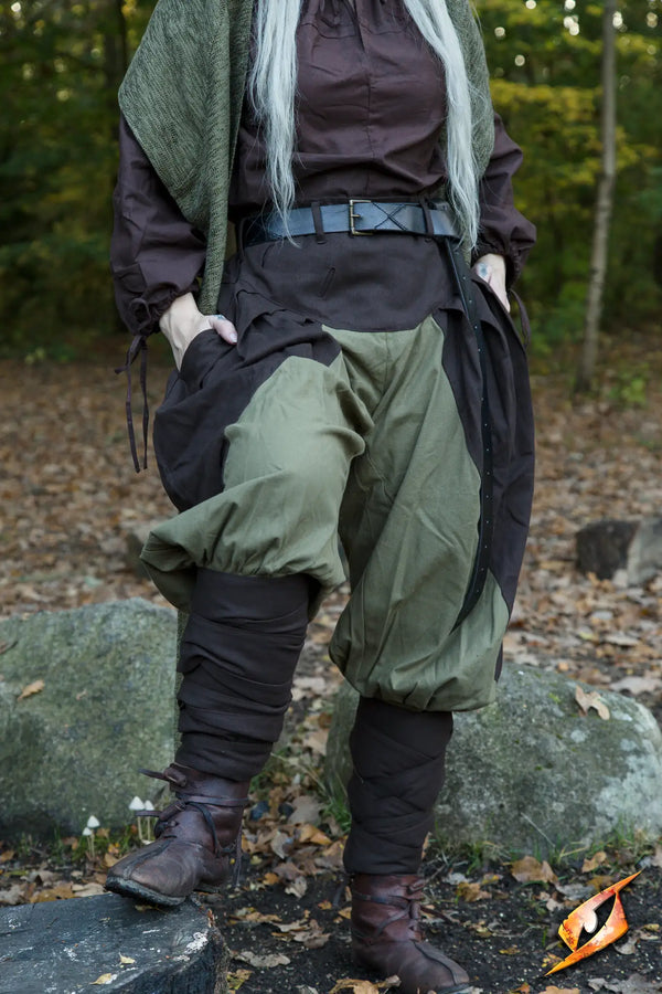 Pantalon Ignis en coton avec bandes molletières