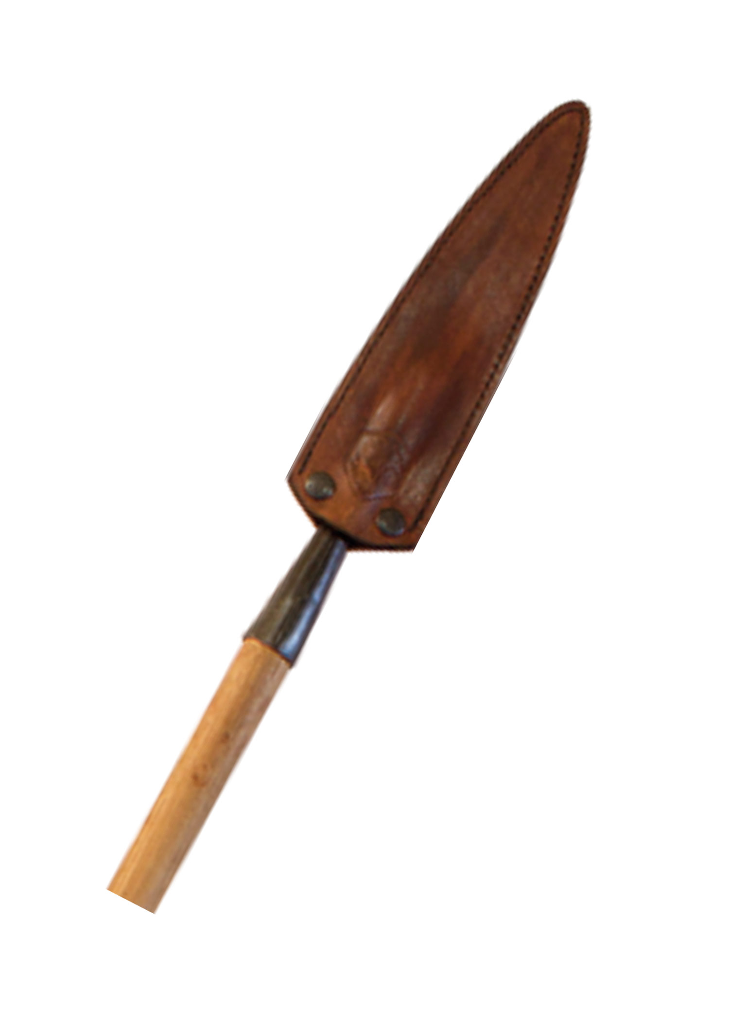 Lance du Congo avec son fourreau en cuir