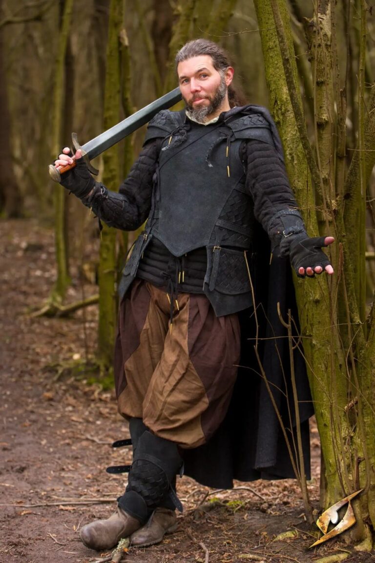 armure complète Ranger en daim Epic Armoury – coloris noir