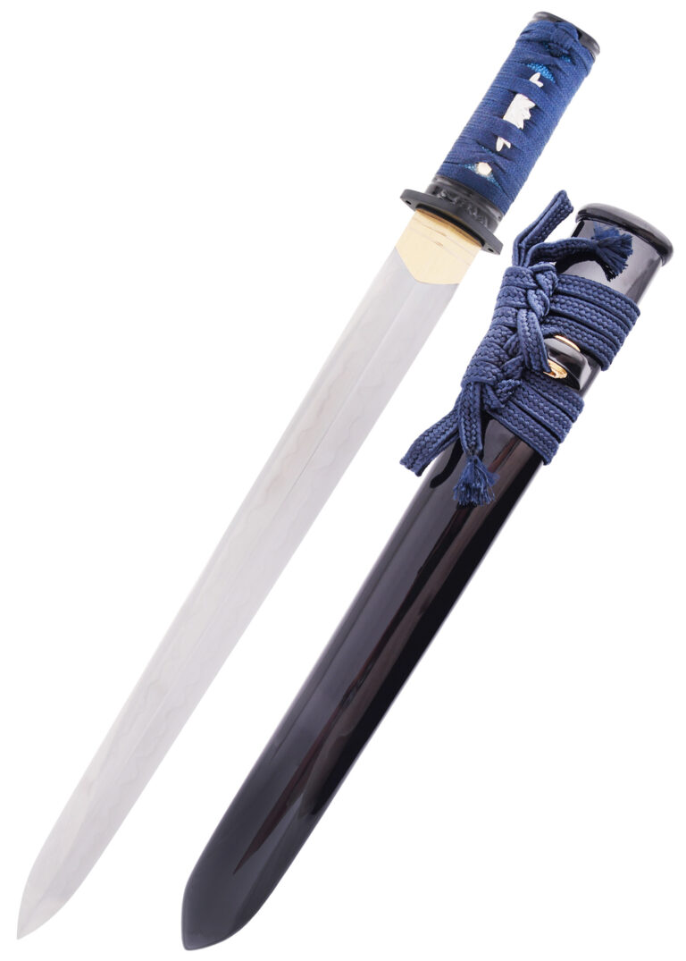 Wakizashi tsurugi Kage no Senshi à lame droite en acier T10