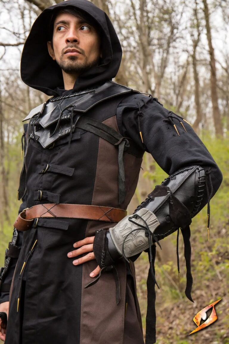 brassard en cuir Bone Epic Armoury – coloris noir et beige désert