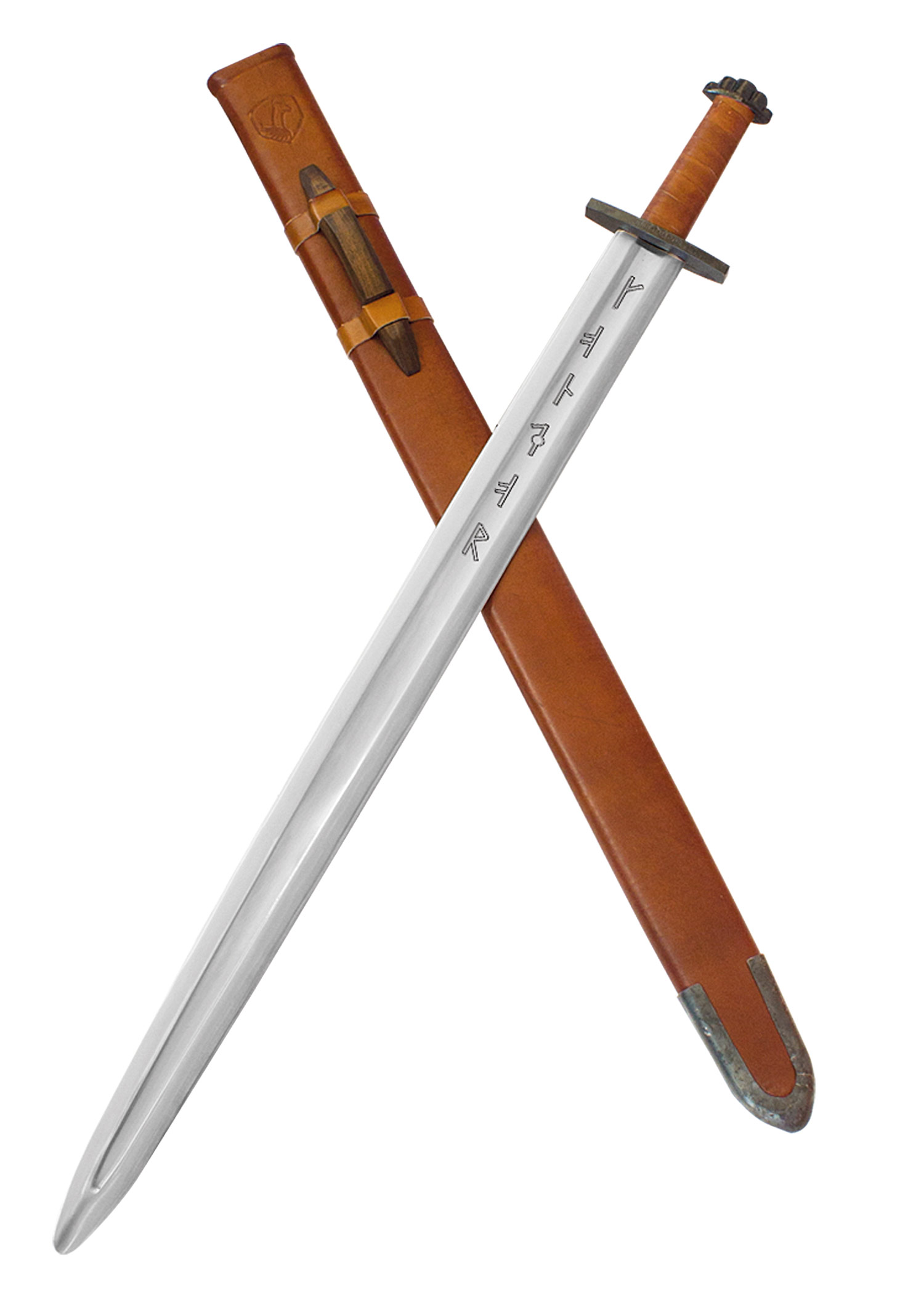 Épée viking Ironside avec son fourreau gainé de cuir