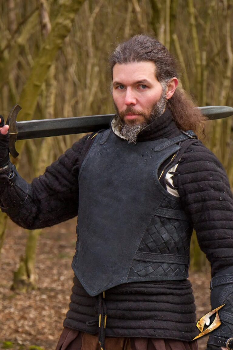 cuirasse Ranger en daim Epic Armoury – coloris noir