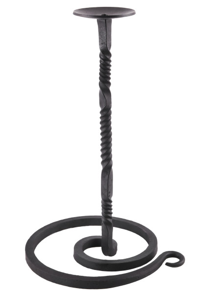 Support de casque et de bougie en fer forgé – 35 cm