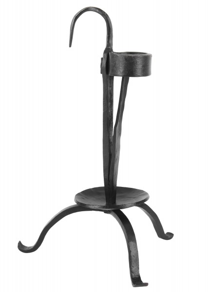 Bougeoir médiéval en fer forgé – 24 cm