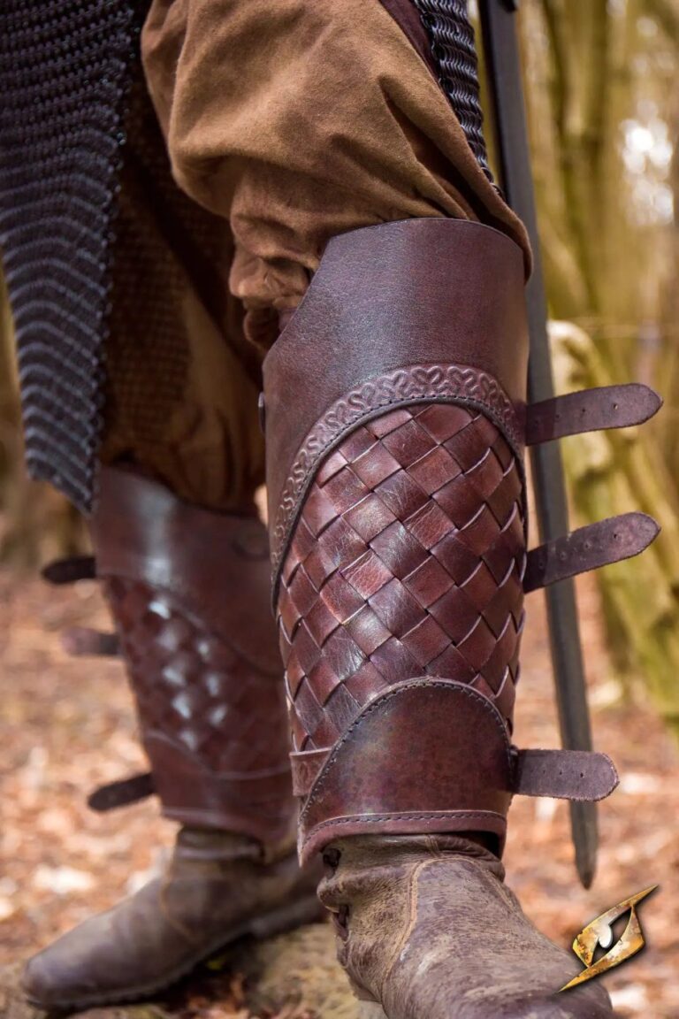 jambières en cuir Ranger Epic Armoury – coloris marron foncé