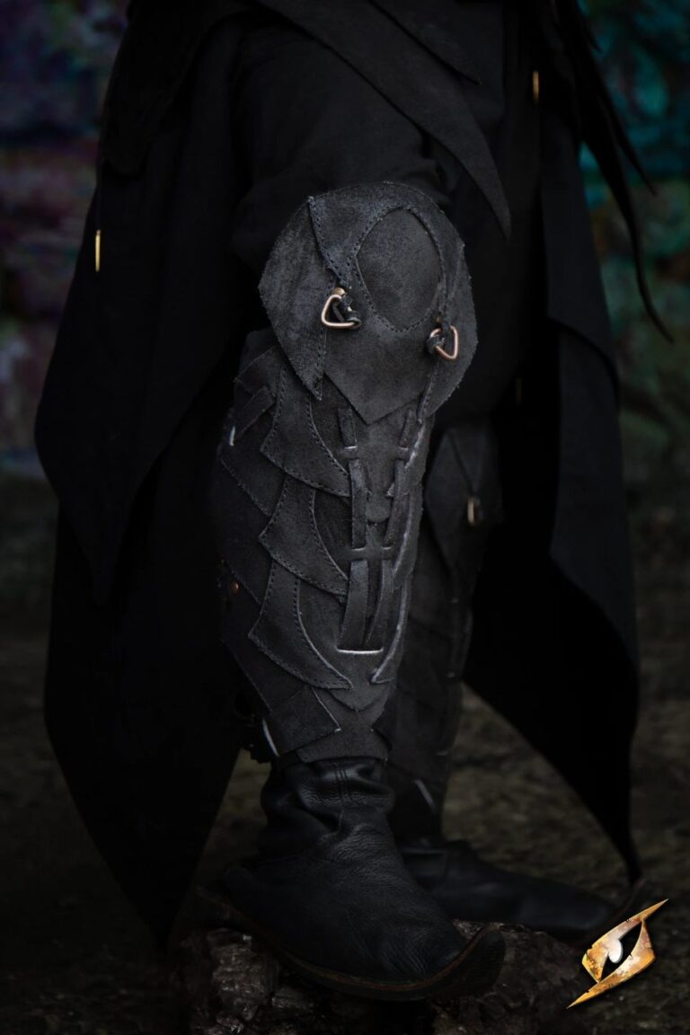 jambières Shadow en daim Epic Armoury – coloris noir