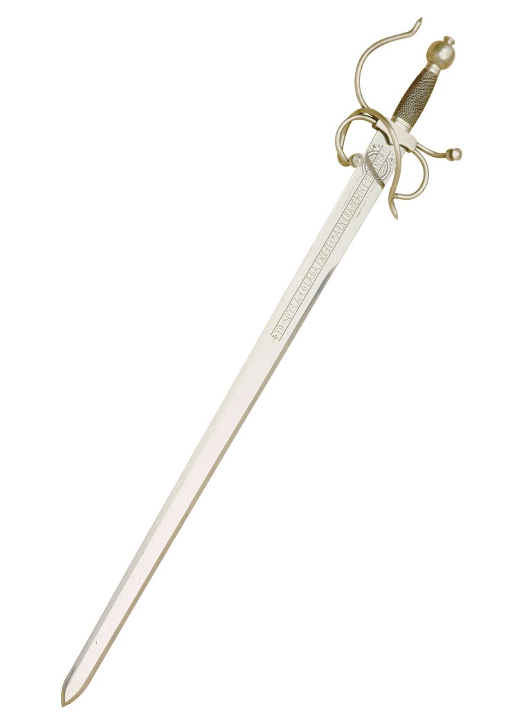 Épée Colada du Cid Marto, vue d’ensemble de la lame et de la monture