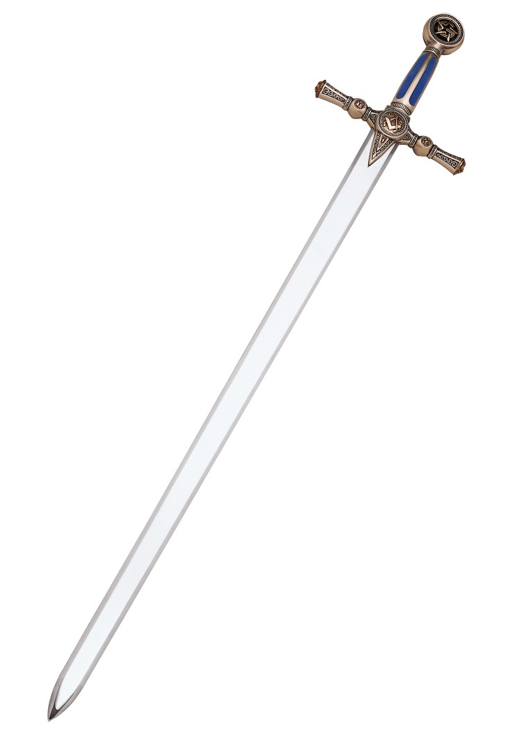 Épée maçonnique argentée Marto, vue d’ensemble