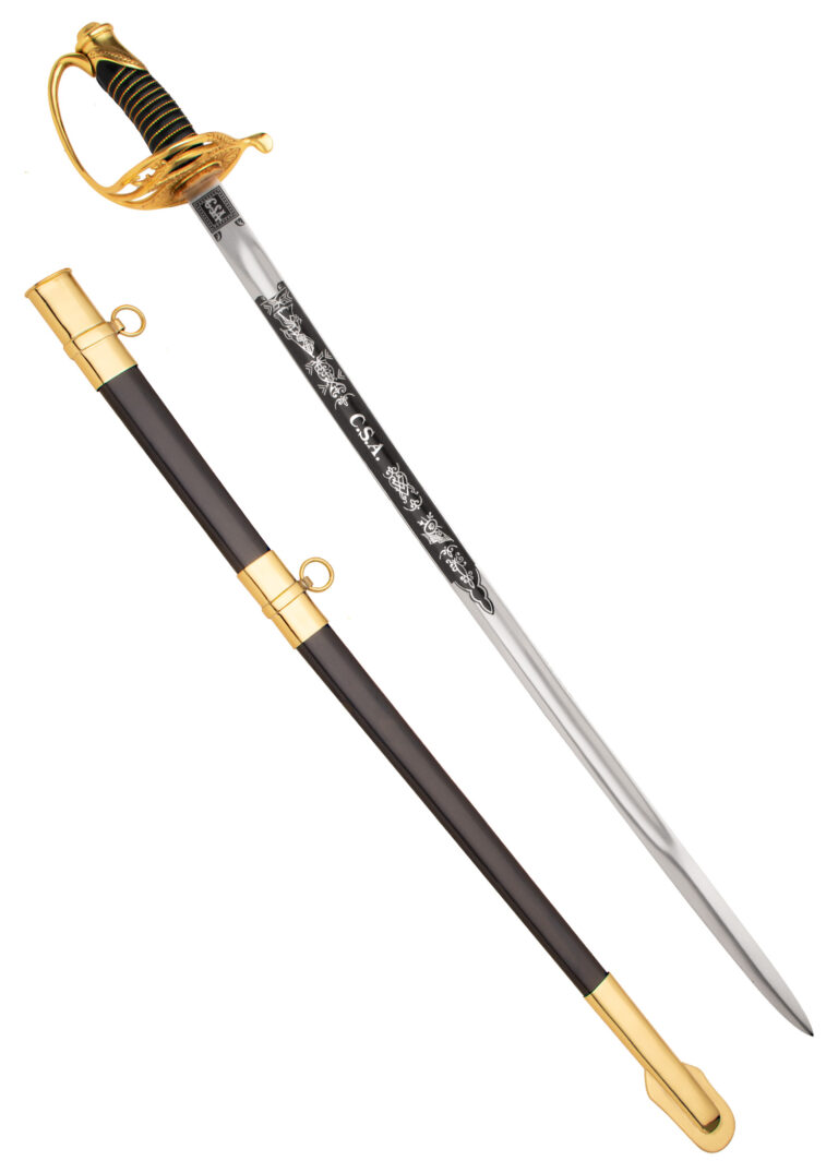 Sabre d’officier de cavalerie confédéré Windlass, vue d’ensemble