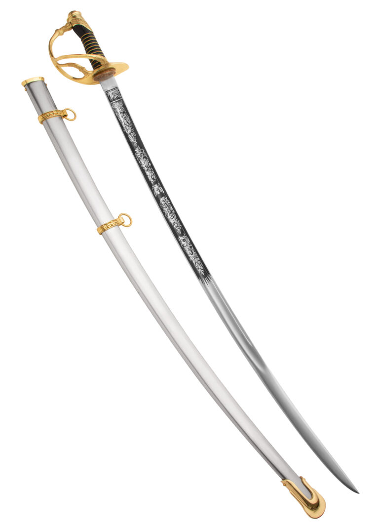 Sabre d’officier de cavalerie modèle 1860 Windlass, vue d’ensemble