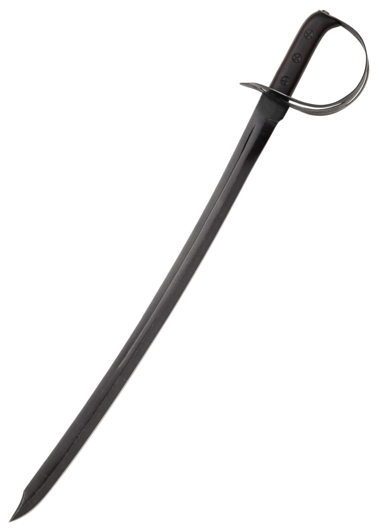 Sabre d’abordage à garde en panier, lame noircie – Windlass