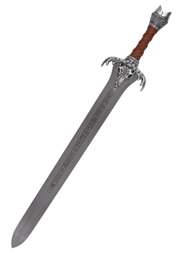 Épée du père de Conan argentée Marto, vue d’ensemble