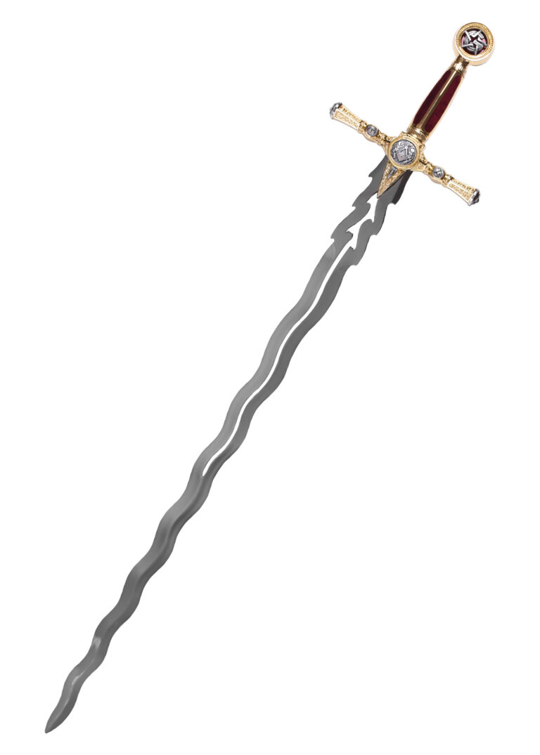 Épée maçonnique de maître Marto, vue d’ensemble