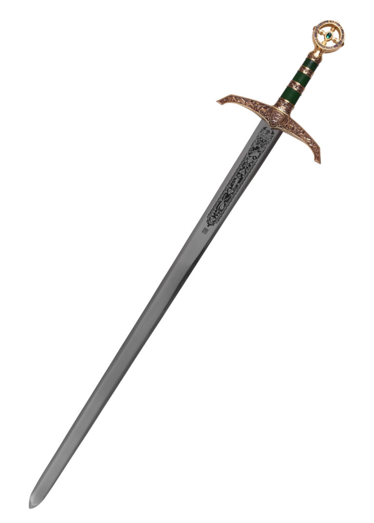 Épée de Robin des Bois dorée Marto, vue d’ensemble