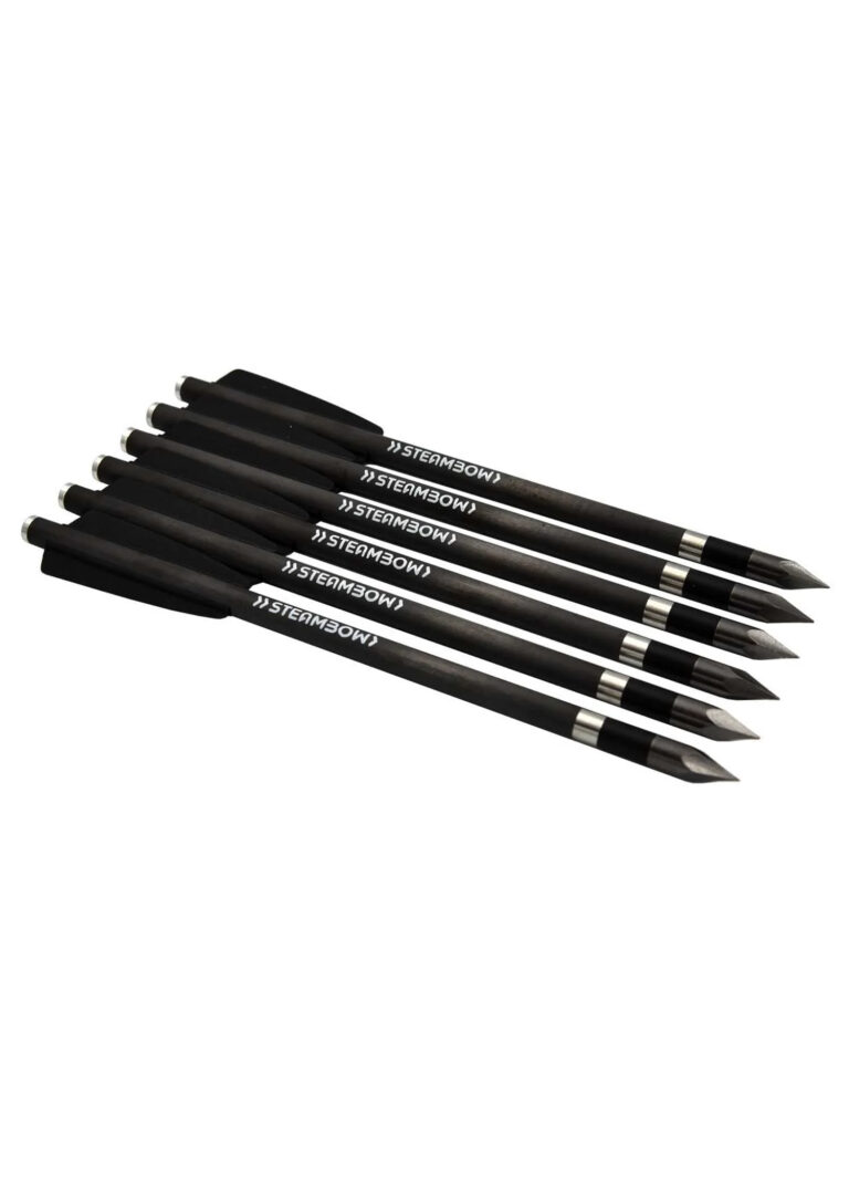 Flèches carbone à pointe bodkin Steambow, lot de 6