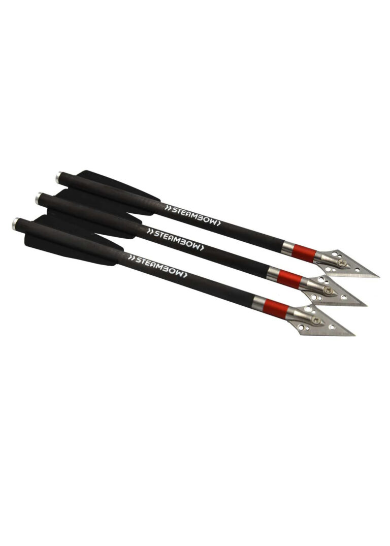 Flèches carbone à pointe de chasse Steambow, lot de 3