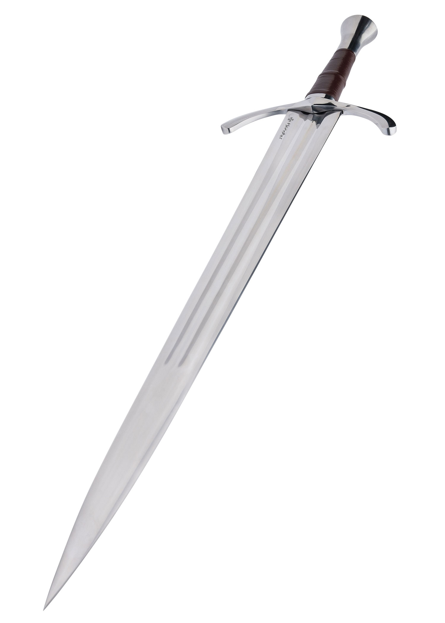 Garde en acier poli de l’épée Honshu