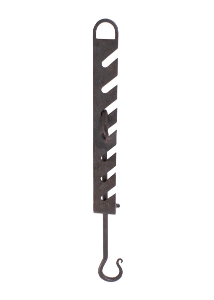 Crémaillère de cuisine à 7 crans – acier forgé