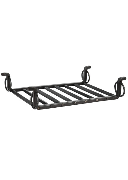 Support de cuisson à anneaux en acier forgé – 37 cm