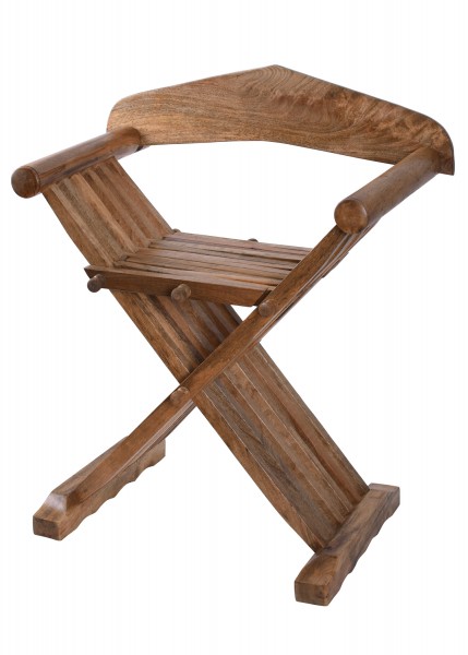 Tabouret médiéval pliant en bois Ulfberth