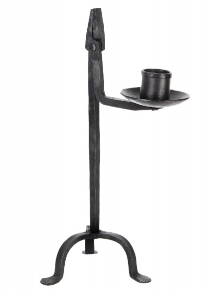 Porte-jonc et bougeoir sur trépied – 26 cm