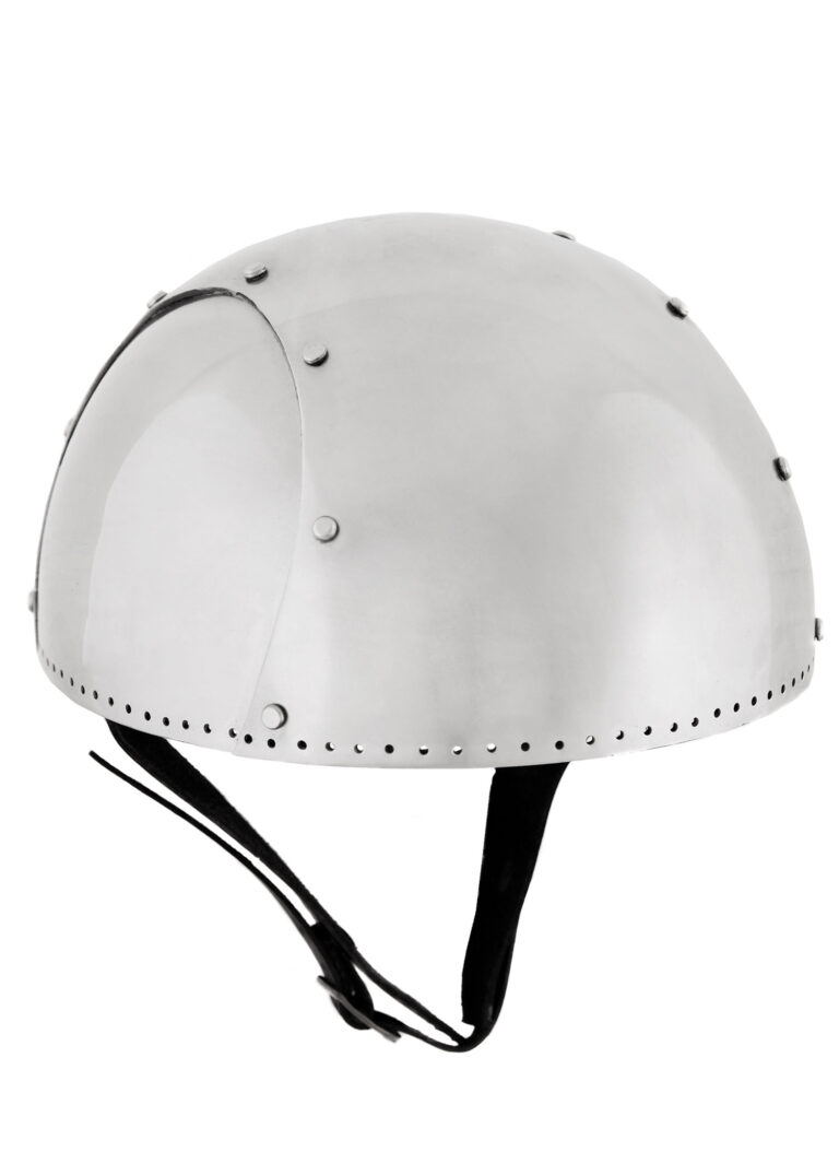 Casque secret Ulfberth en acier 2 mm avec jugulaire