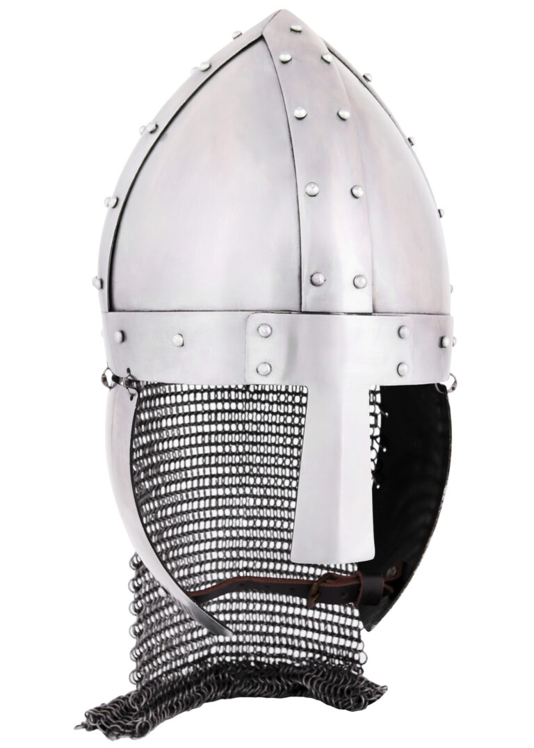Spangenhelm viking à camail et protège-joues, vue principale
