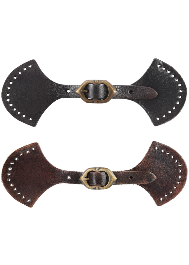 Fermeture en cuir de buffle avec boucle