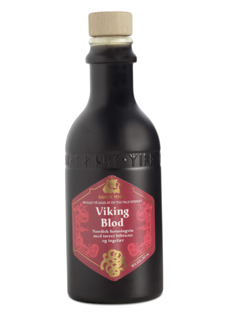 Hydromel à l’hibiscus Viking Blod en bouteille de 0,25 L, vue de face