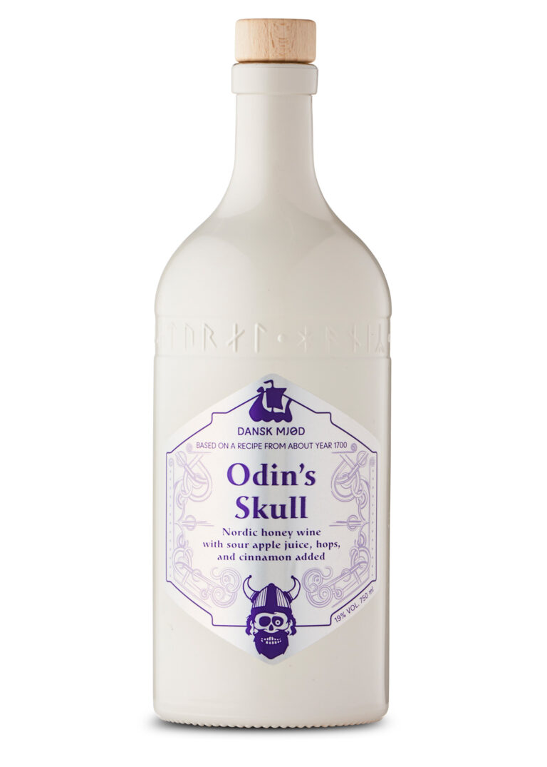 Hydromel Odin’s Skull de Dansk Mjød en bouteille de 0,75 L, vue de face